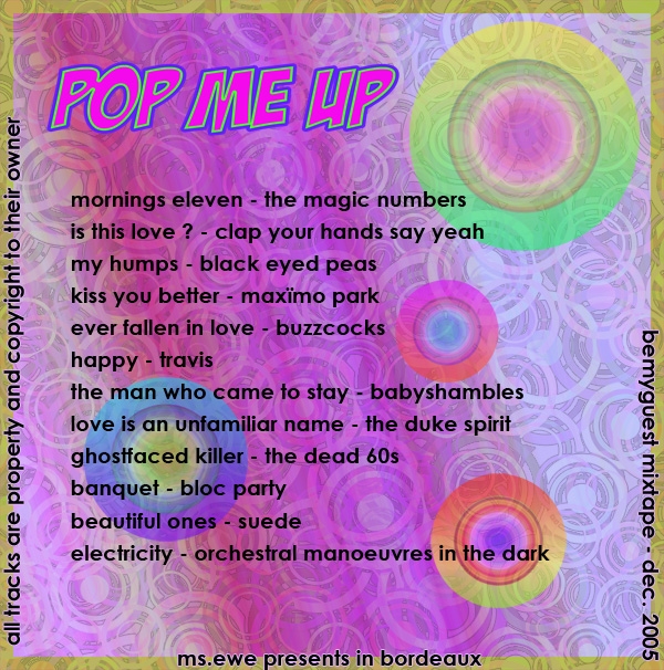 Pop Me Up - Tracks Listing